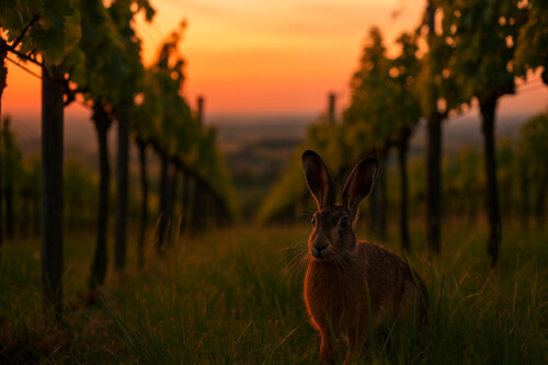 Rabbit in Vineyards
